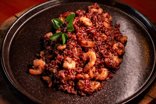 Risoto de Arroz Vermelho